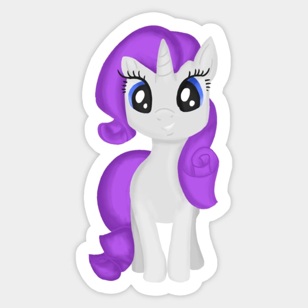 Rarity Sticker by zacksmithart